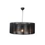 Κρεμαστό φωτιστικό με καπέλο απο ίνα 1xE27 D:60cm 4056-A
